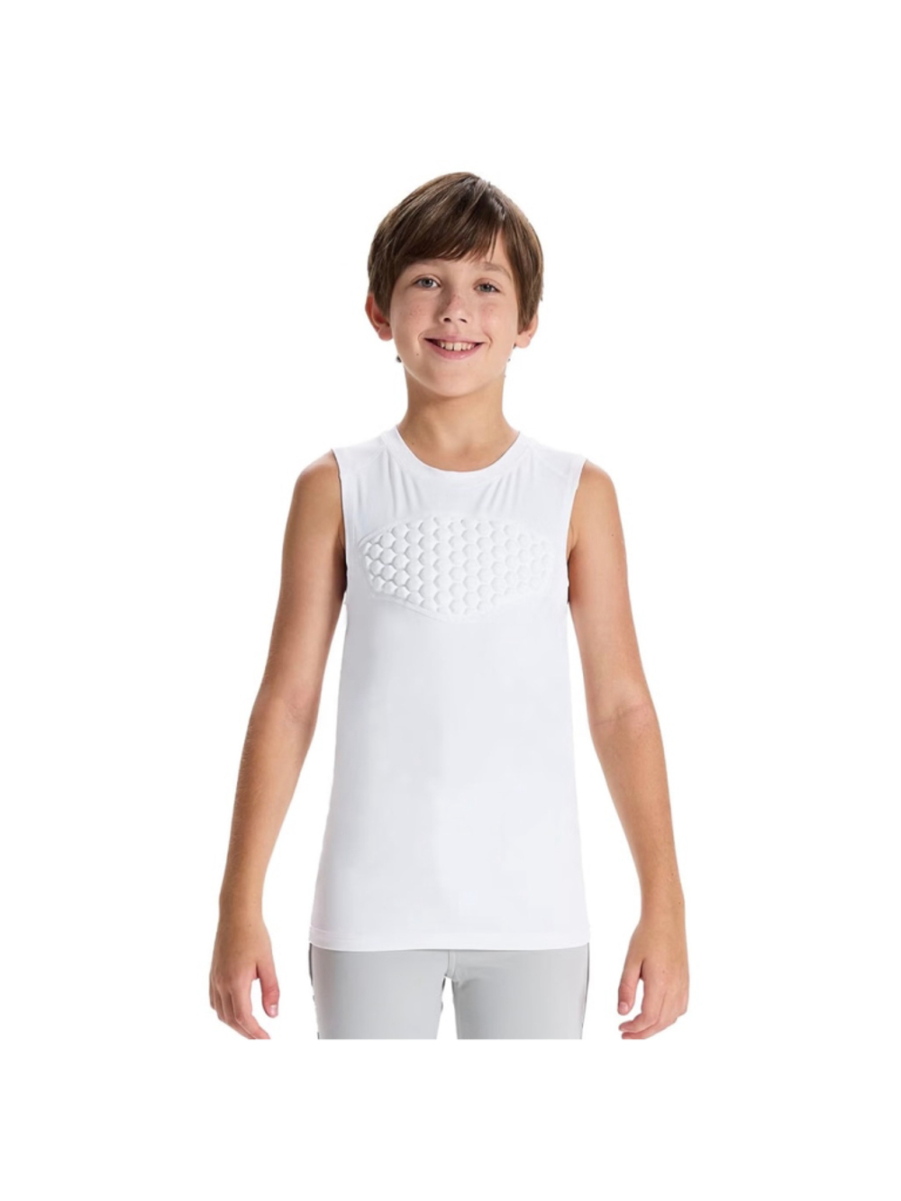 NEW Youth Baseball Chest Protector Softball Padded Compression Shirt Football S